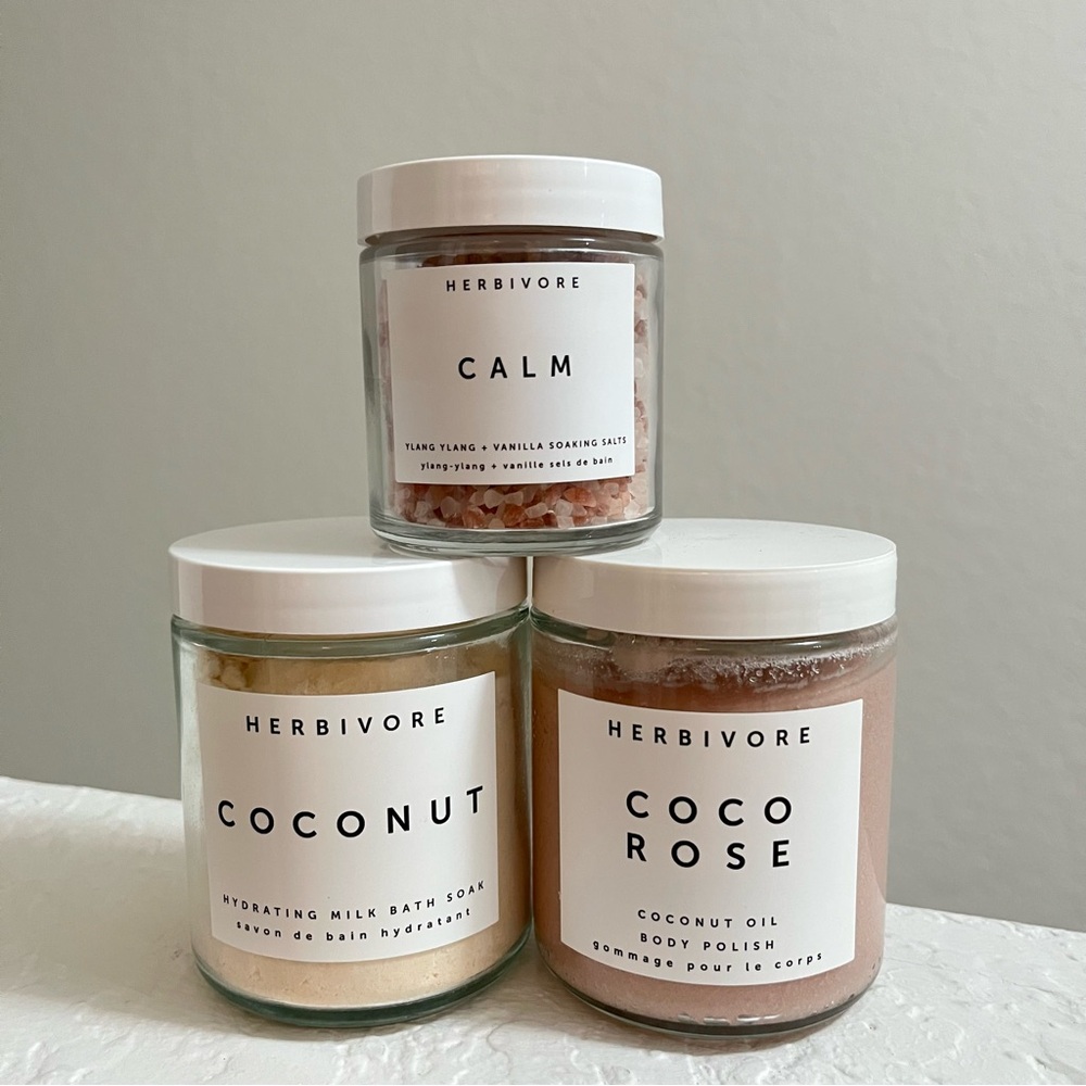 Herbivore Botanical Bath Bundle – New | Rare Discontinued Calm Salts